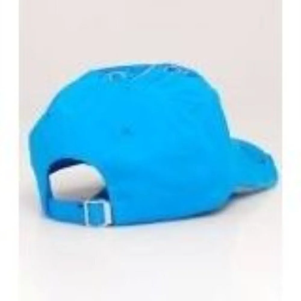Women Blue Inspirational Cross Rhinestone Crystal Cap Hat Stud Decorative Cotton